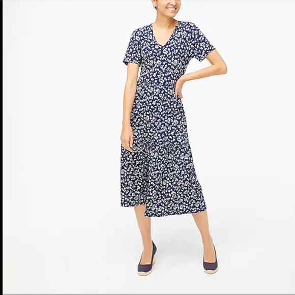 J. Crew Dresses Nwt Jcrew Dainty Floral Print Dress Size 2x Poshmark